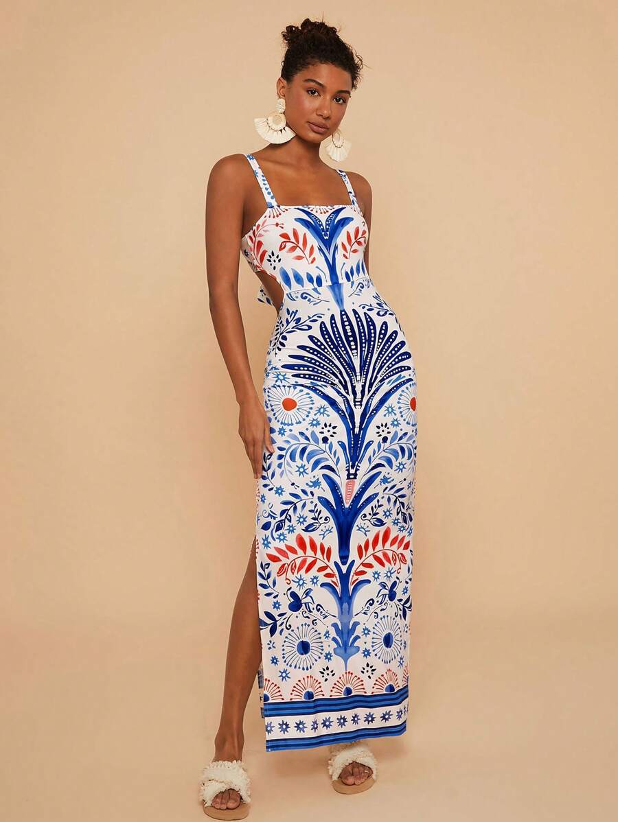 Vestido Longo Corpete Tropivie