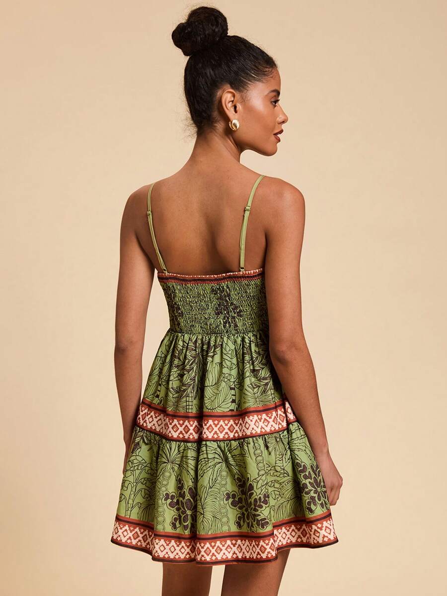 Vestido Curto com Alça Coqueiro