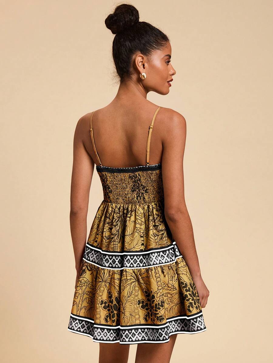 Vestido Curto com Alça Coqueiro