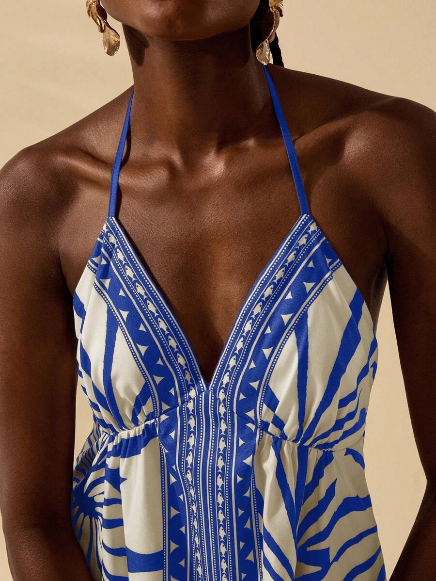 Vestido Curto Tropical Estilo Boho