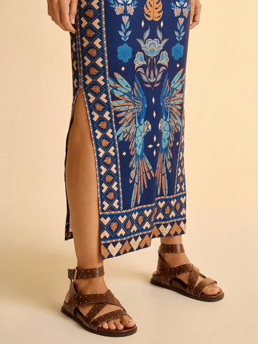 Vestido Longo Arara Azul