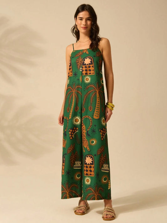 Macacão Verde Leopard