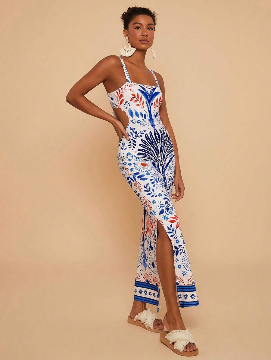 Vestido Longo Corpete Tropivie