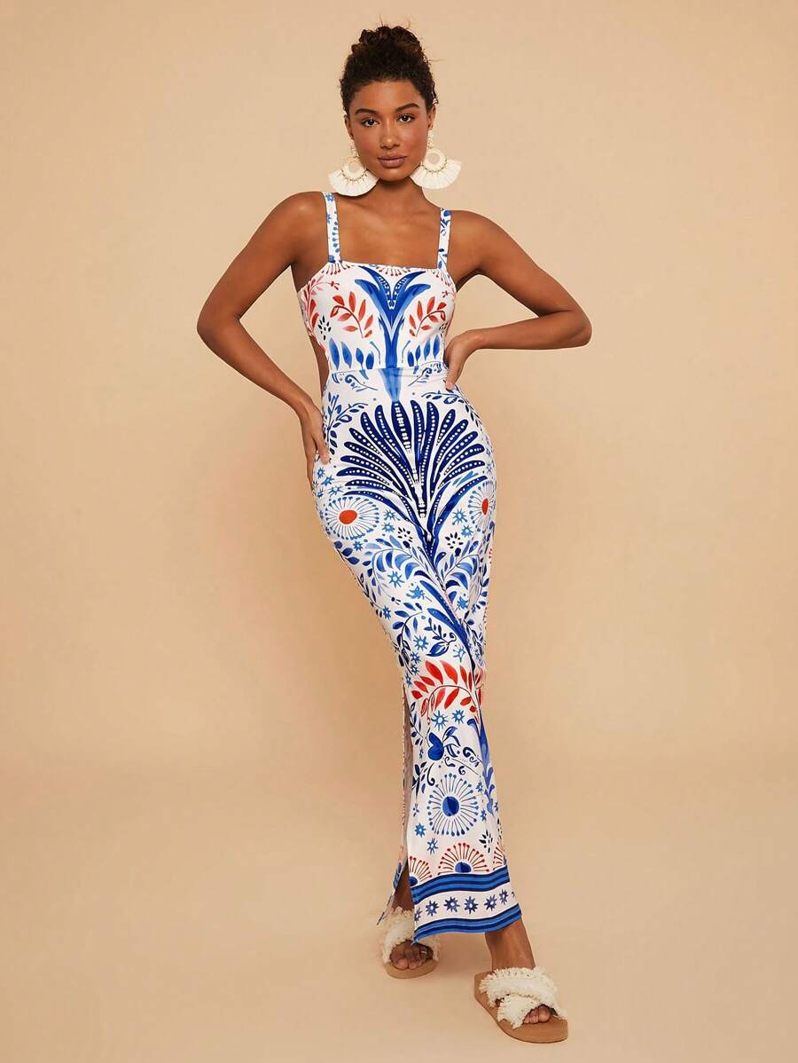 Vestido Longo Corpete Tropivie