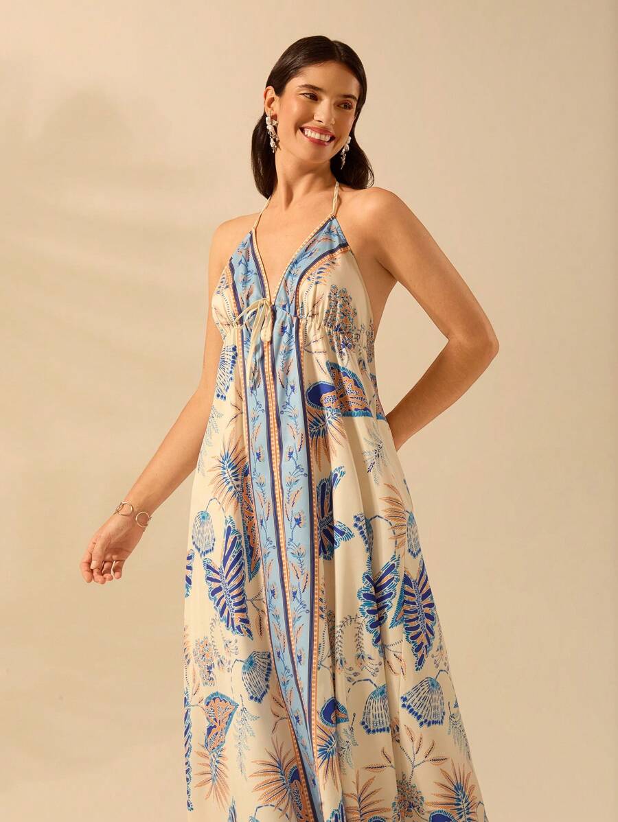 Vestido Longo Praia em Renda