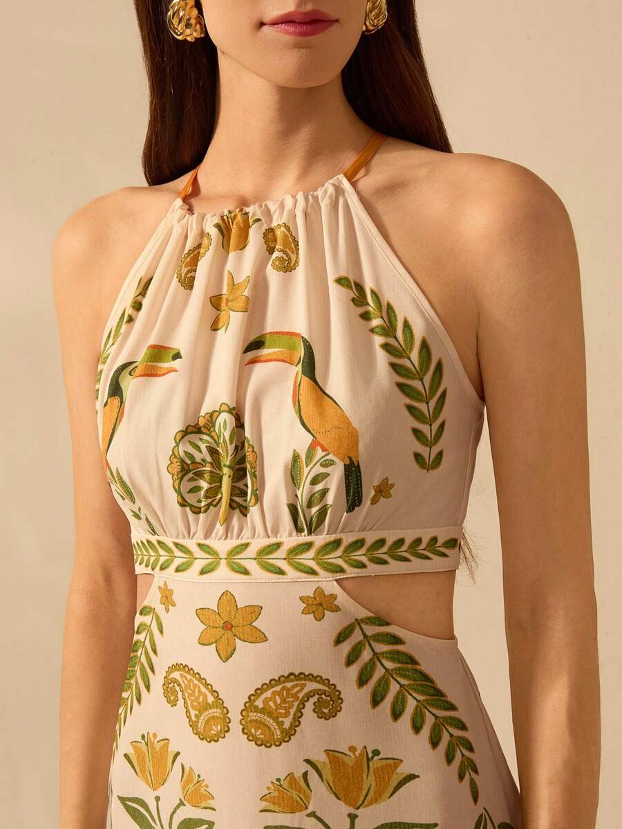 Vestido Longo Boho Tropical
