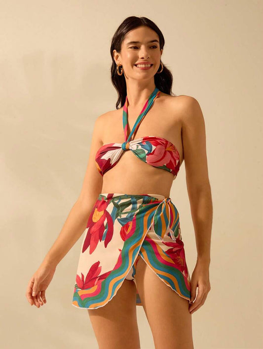 Conjunto Biquíni e Saída Marinha