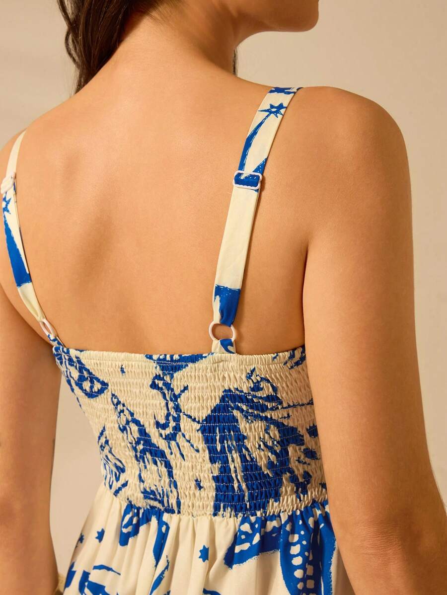 Vestido Longo Tropical Palmeira