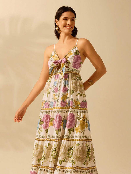 Vestido Longo Summer Flower