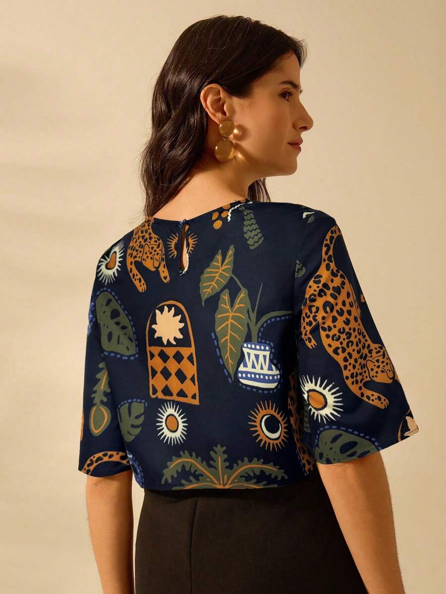 Cropped Boho Estampado
