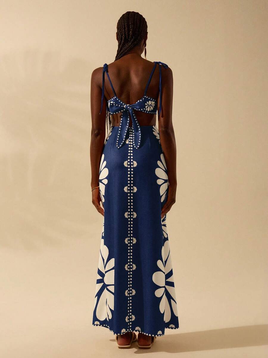 Vestido Longo Estampado Bohêmio