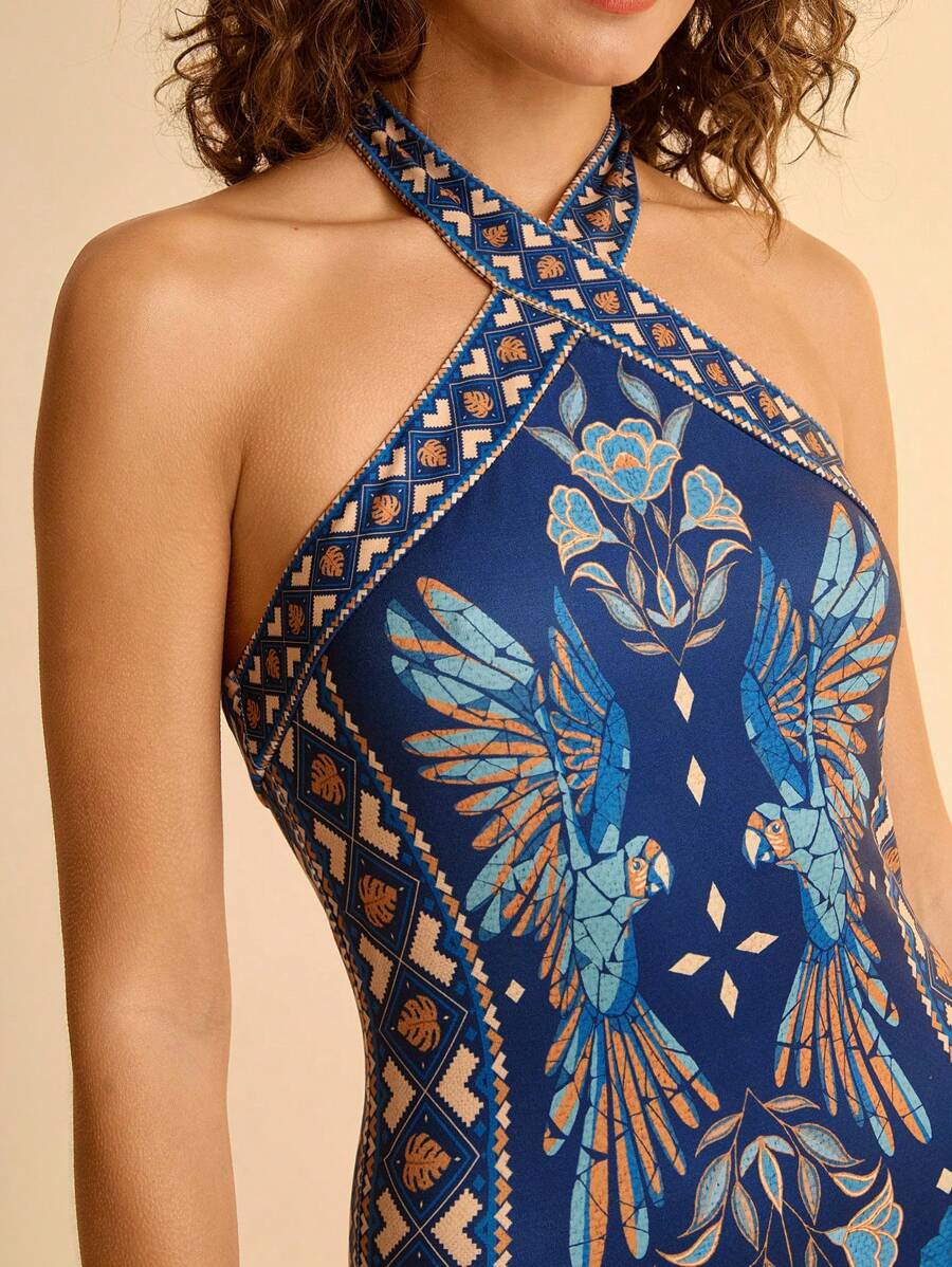 Vestido Longo Arara Azul