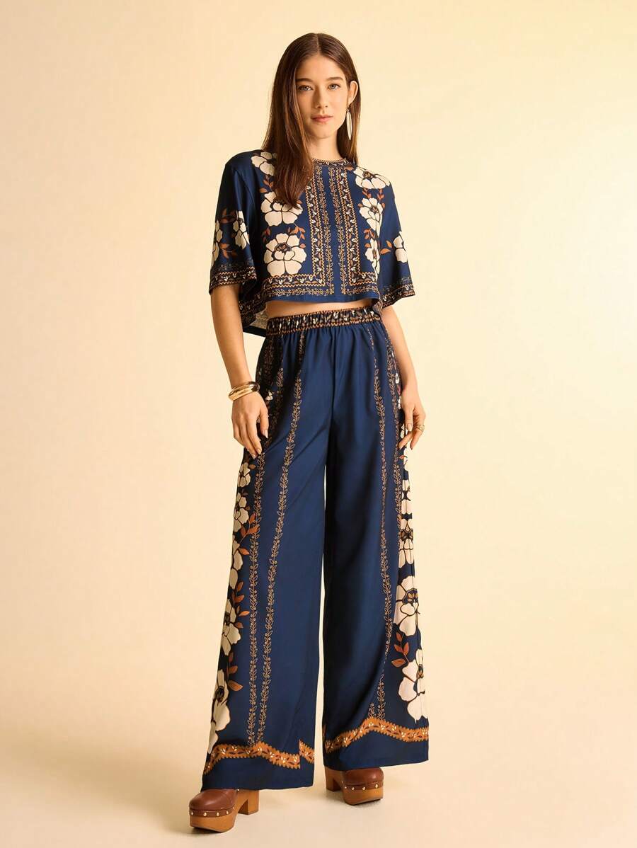 Conjunto Camisa e Calça Harém